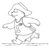 coloriage l ours paddington court